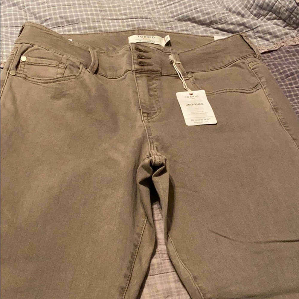 Torrid light brown jeggings